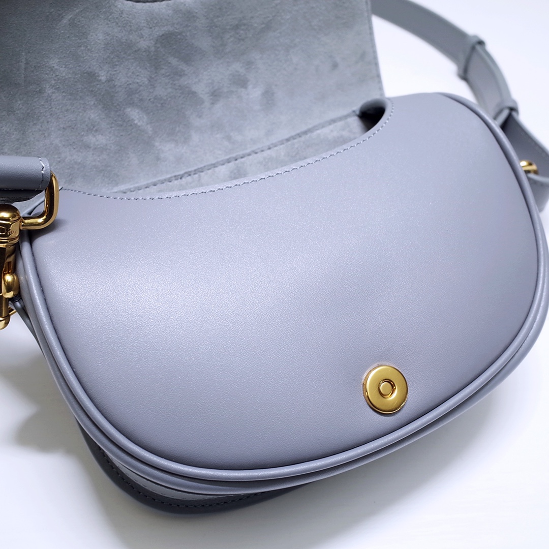 Mini Dior Bobby Bag Grey Box Calfskin